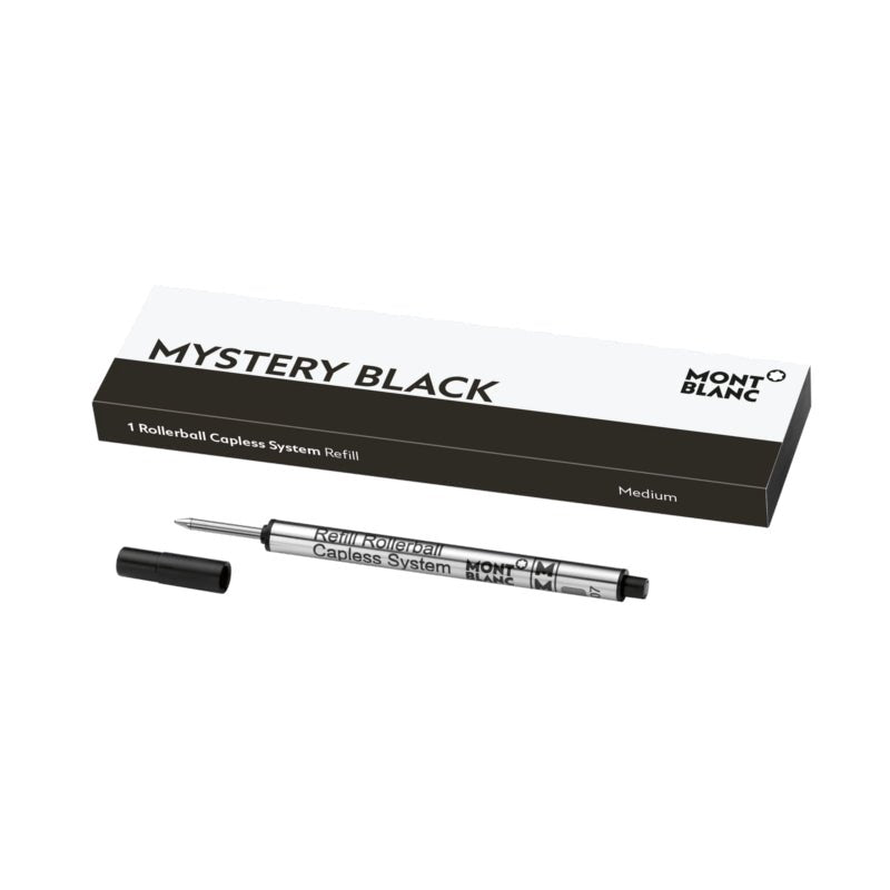 Recharge rollerballMontblanc1 recharge pour rollerball sans capuchon (M) Mystery Black