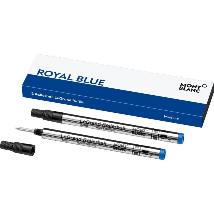 Recharge rollerballMontblanc2 recharges pour rollerball LeGrand (M) Montblanc Pacific Blue