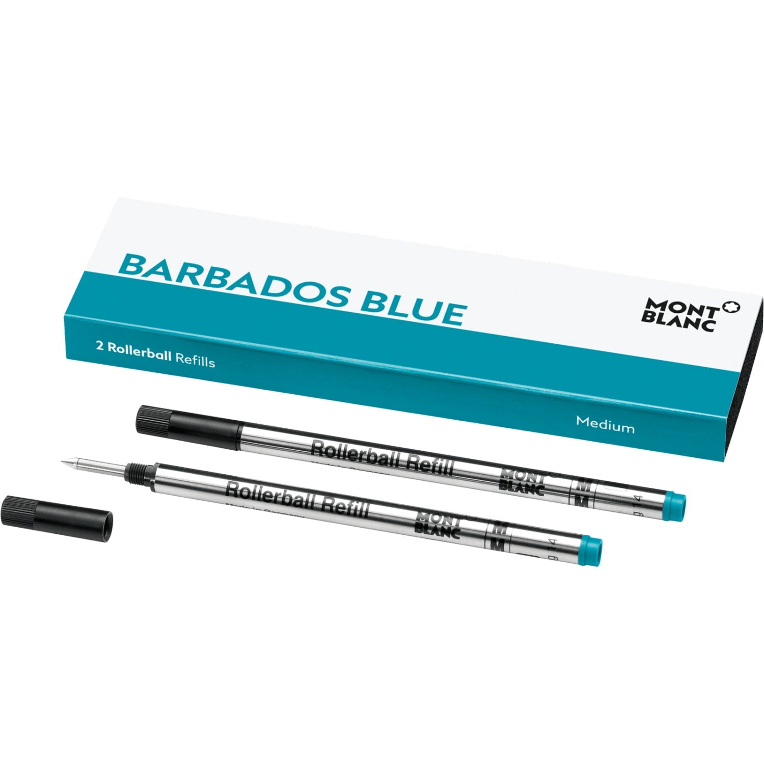 Recharge rollerballMontblanc2 recharges pour rollerball (M) Montblanc Barbados Blue