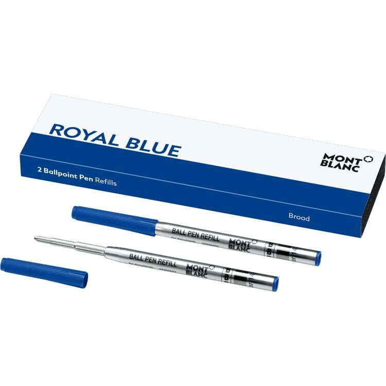 Recharge stylo billeMontblanc2 recharges pour stylo bille (B) Montblanc , Royal Blue