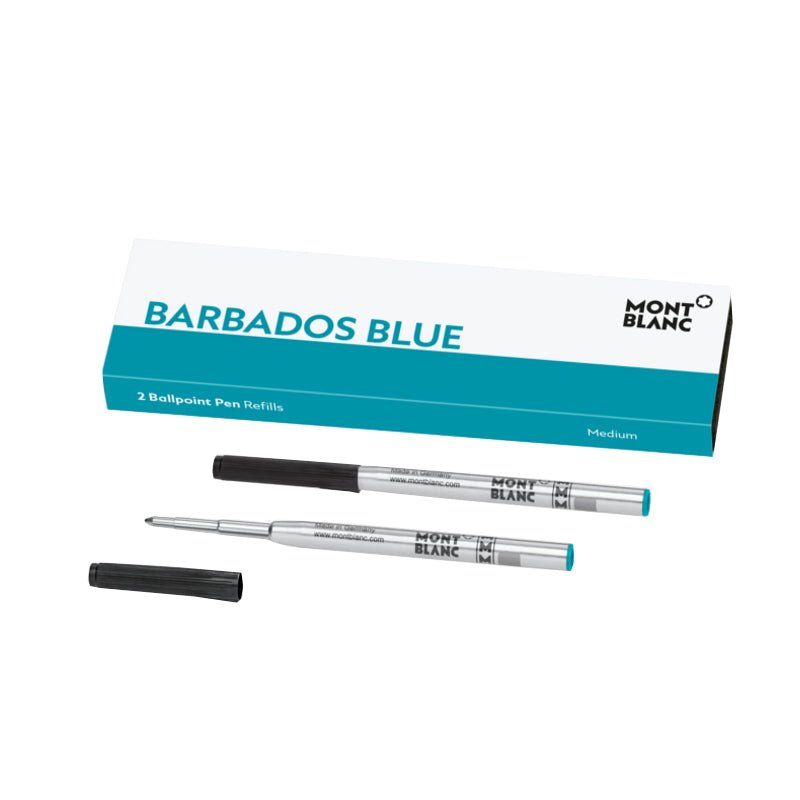 Recharge stylo billeMontblanc2 recharges pour stylo bille (M), Barbados Blue