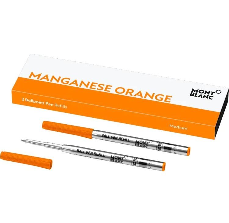 Recharge stylo billeMontblanc2 recharges pour stylo bille (M) Montblanc , Manganese Orange