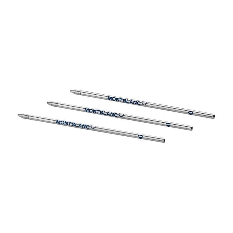 Recharge stylo billeMontblanc3 Recharges pour stylo bille Montblanc Petit Modèle Royal Blue pour Meisterstück Mozart