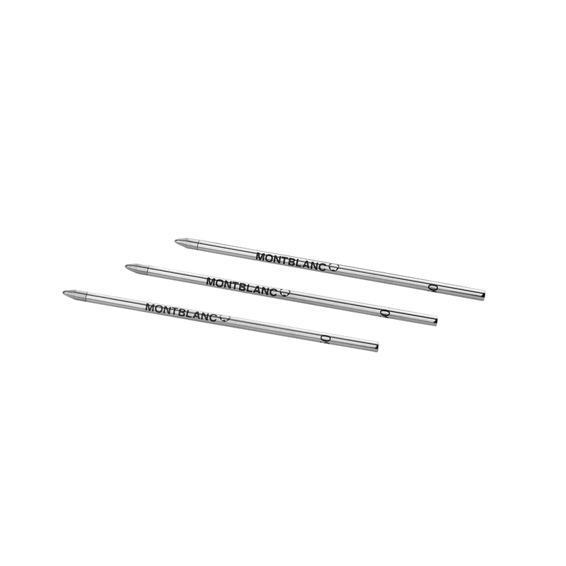 Recharge stylo billeMontblanc3 recharges pour stylo bille petit modele Mystery Black