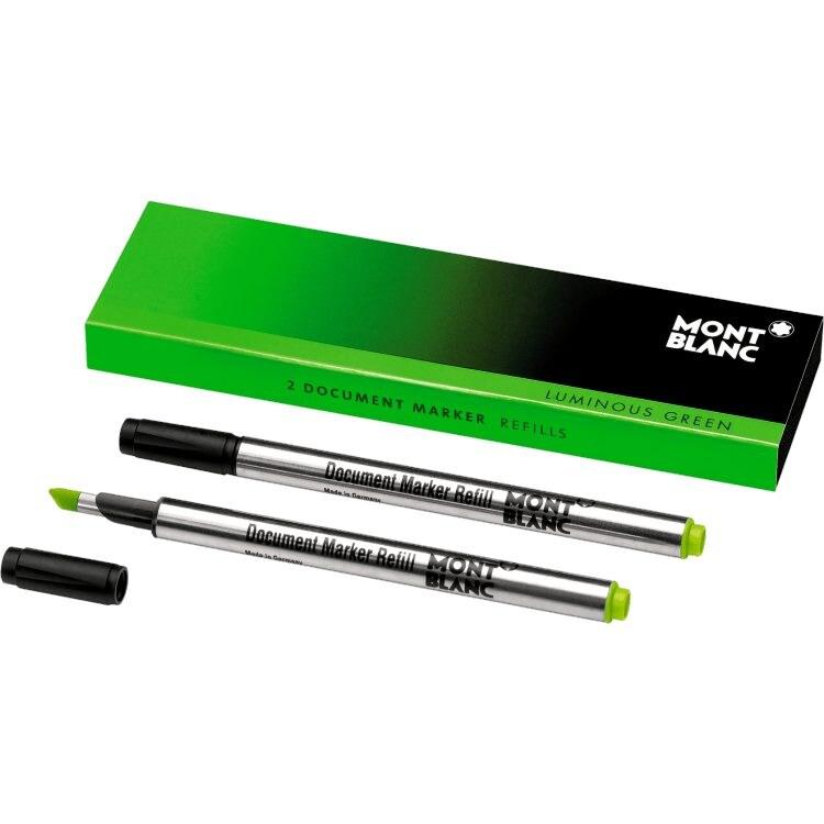 Recharges pour surligneurMontblanc2 recharges pour surligneurMontblanc Luminous Green