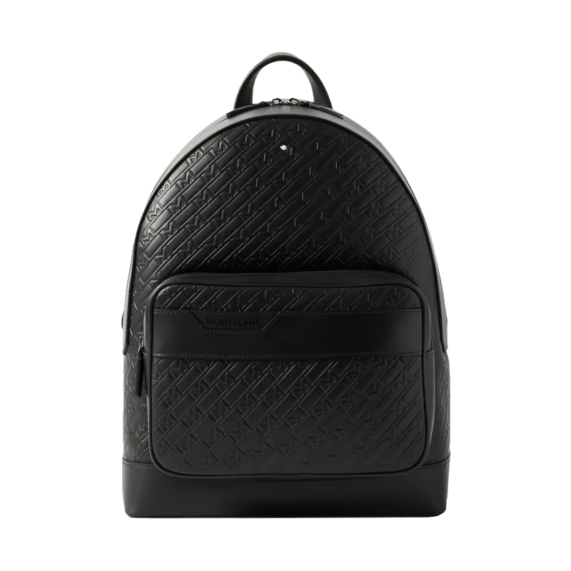 Sac à dos en cuir à logo gaufré M_Gram 4810 Ultra Black