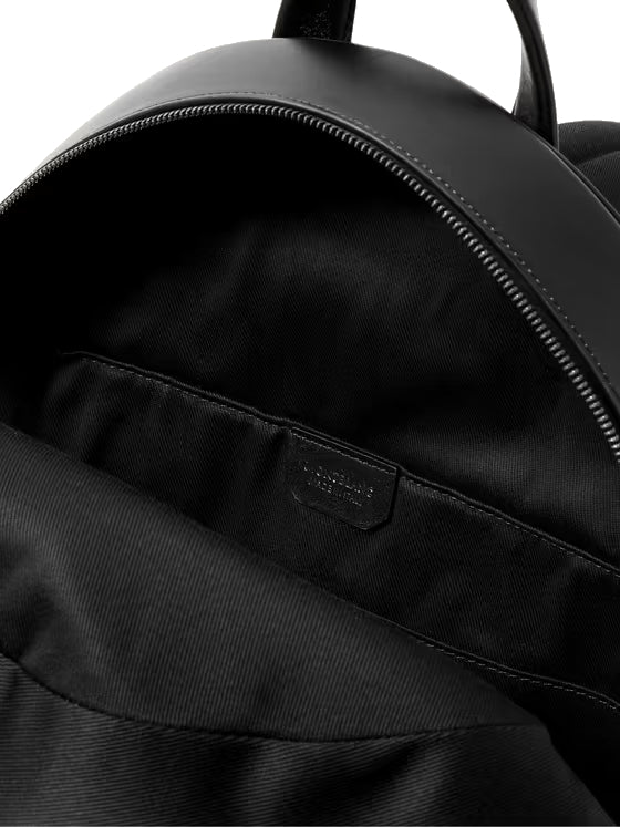 Sac à dos en cuir à logo gaufré M_Gram 4810 Ultra Black