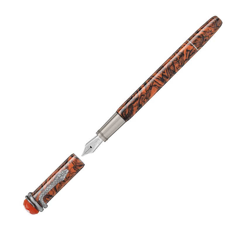 Stylo plumeMontblancStylo plume (F) Montblanc Heritage Rouge et Noir Serpent Marble Special Edition