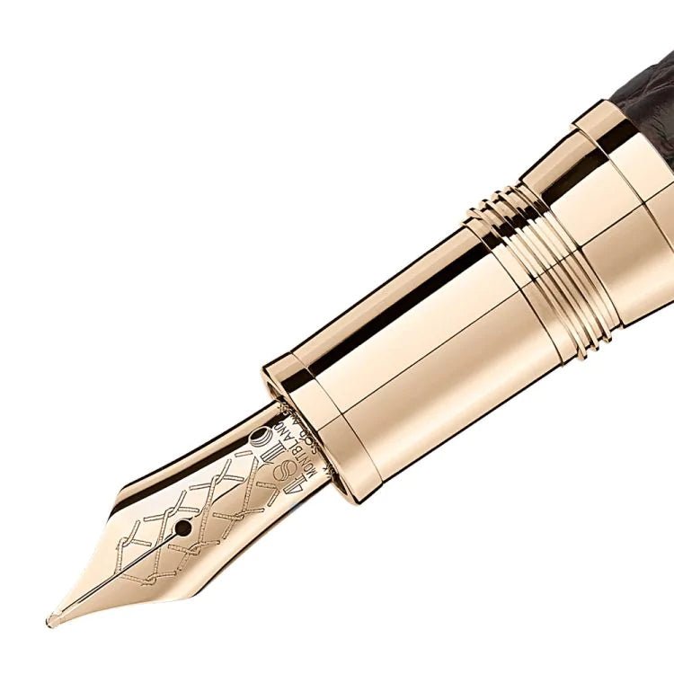 Stylo plumeMontblancStylo plume Great Masters Exotic Leather en cuir d'alligator marron